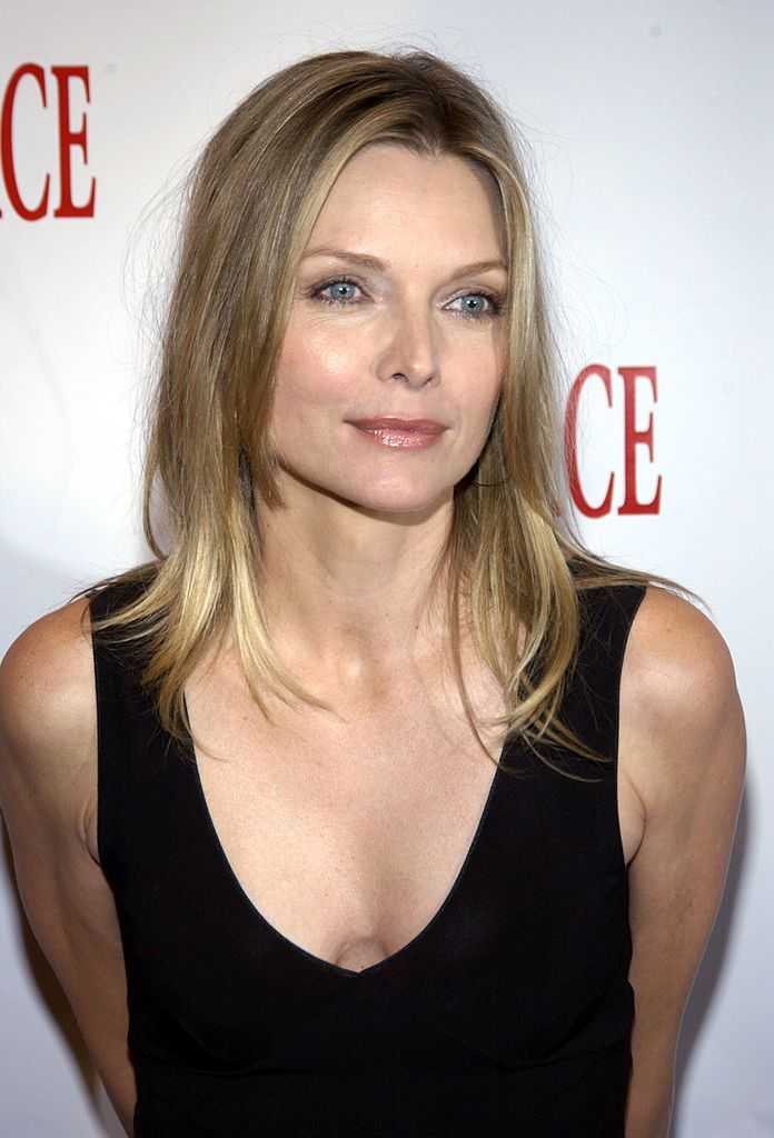 Michelle Pfeiffer smiling for the camera
