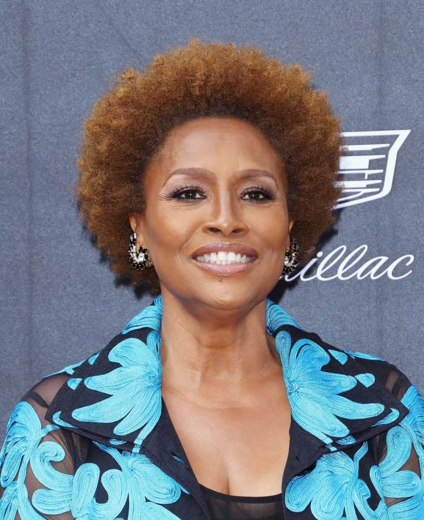 Jenifer Lewis wearing a blue shirt